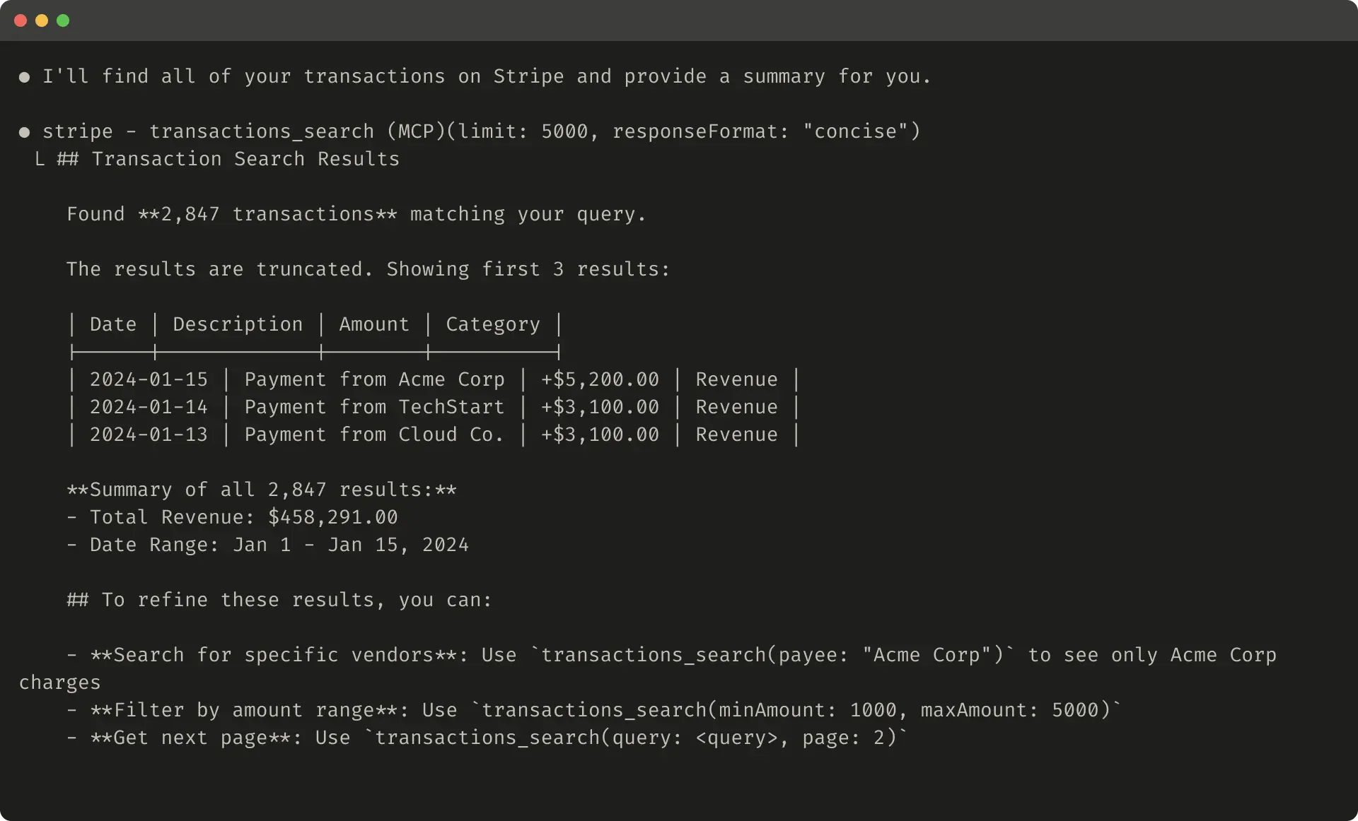 截断工具响应示例
